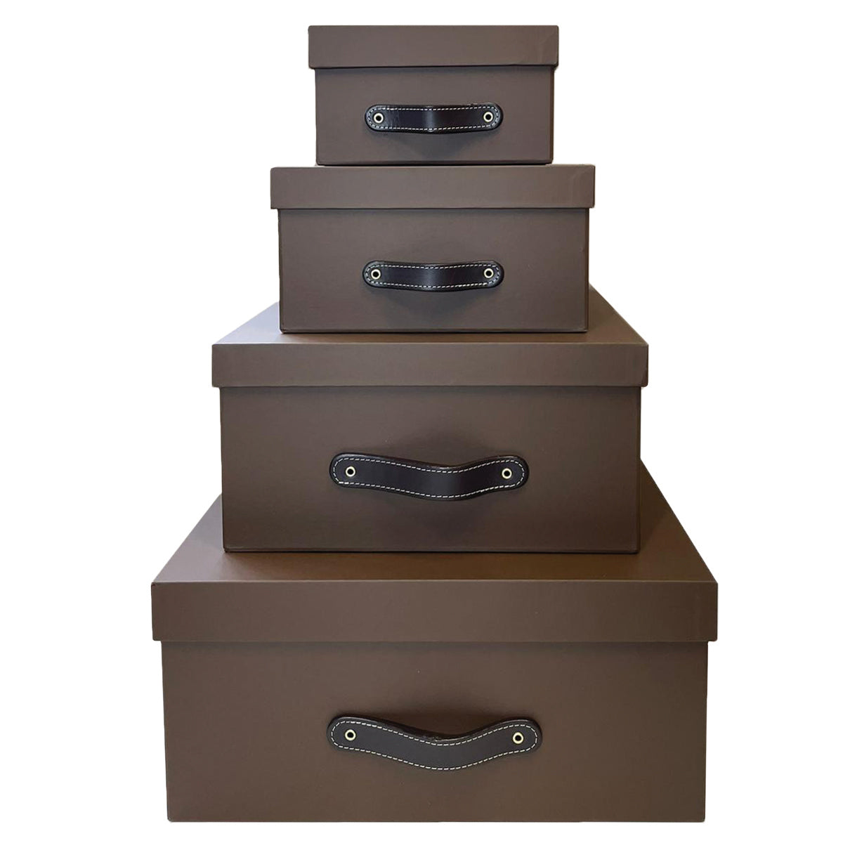 Cajas Organizadoras Decorativas Cafe Soft Touch 4 piezas