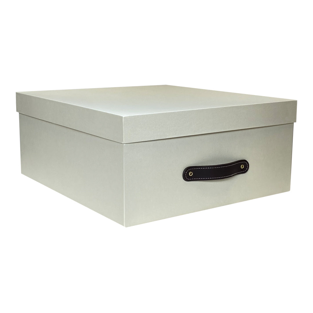 Cajas Organizadoras Decorativas Crema Aperlado Brillante Kit de 4 Piezas