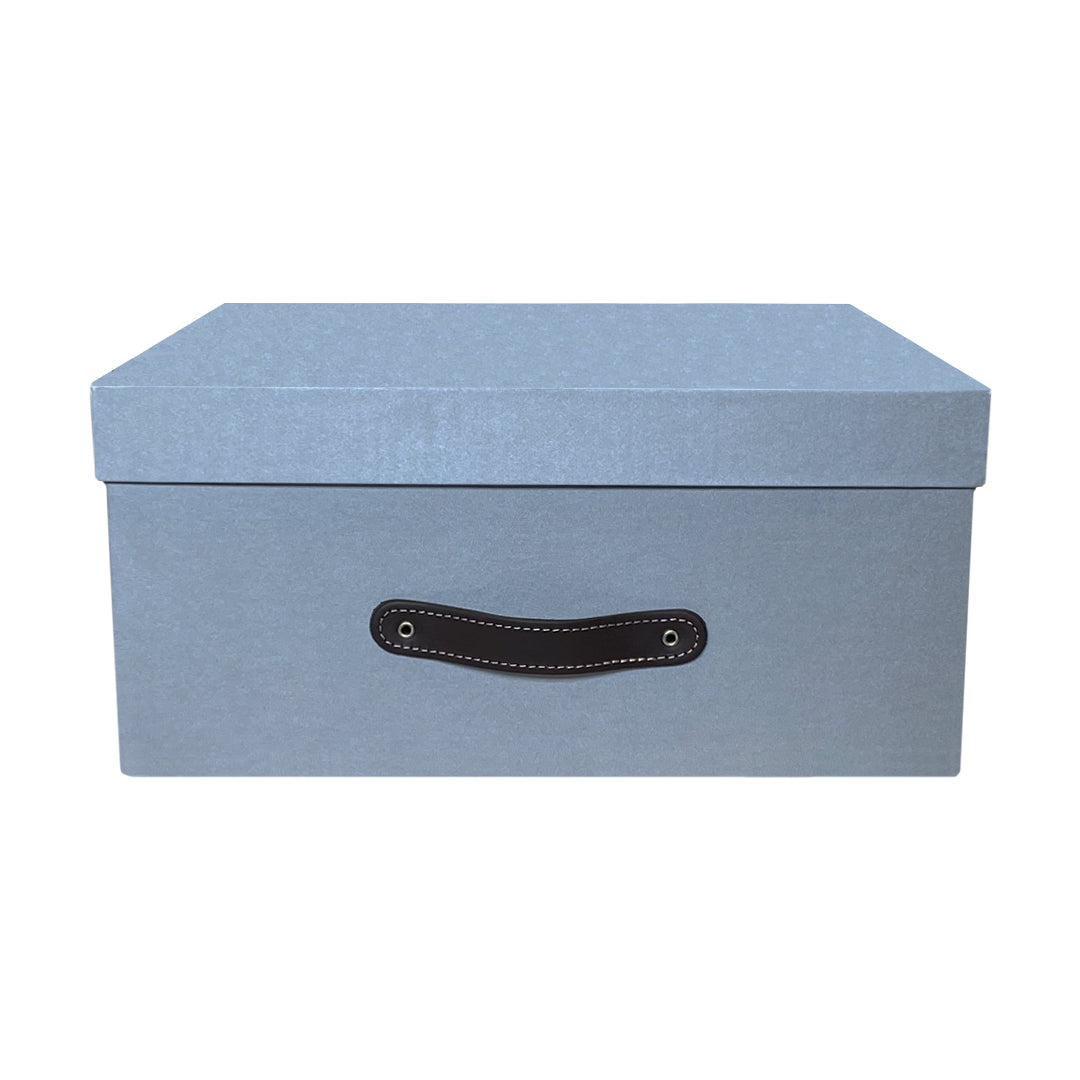 Cajas Organizadoras Decorativas Gris Claro Brillante Kit de 4 Piezas