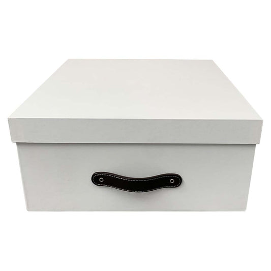 Pairs Caja Decorativa Organizadora Blanco Plastificado 2 piezas