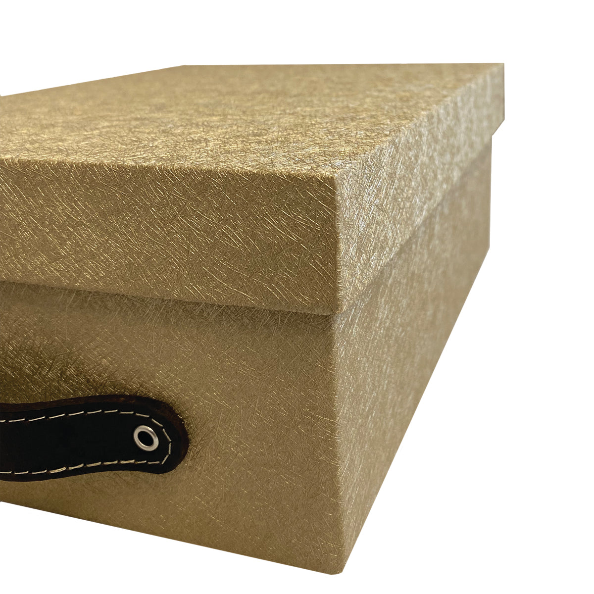 Cajas Organizadoras Decorativas Dorada con Textura Kit 4 Piezas