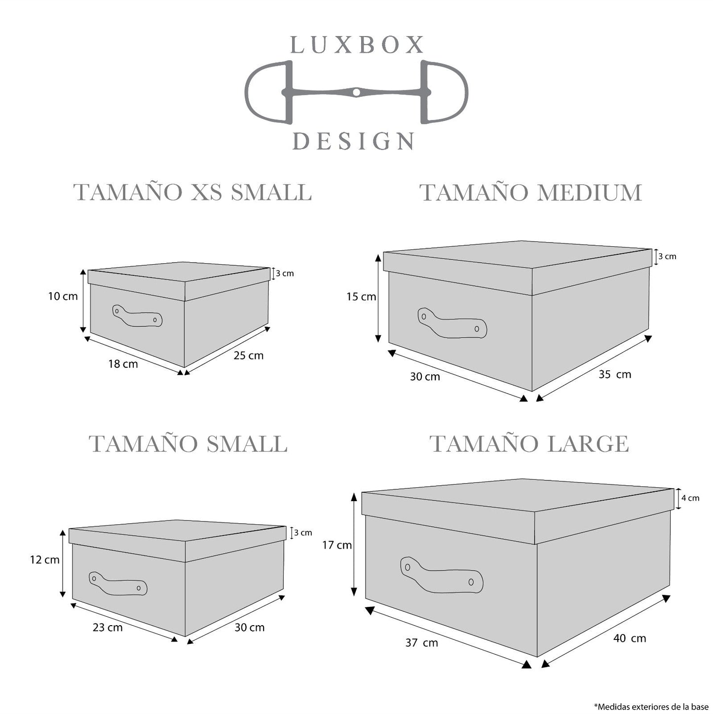 Caja Organizadora Decorativa Rosa Brillante Kit 4 piezas - Luxbox Design