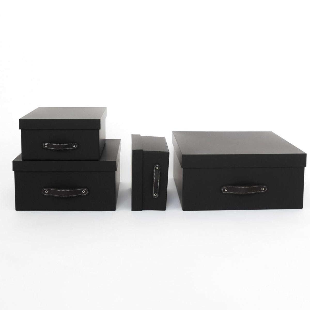 Cajas Organizadoras Decorativas Negro Soft Touch - Luxbox Design