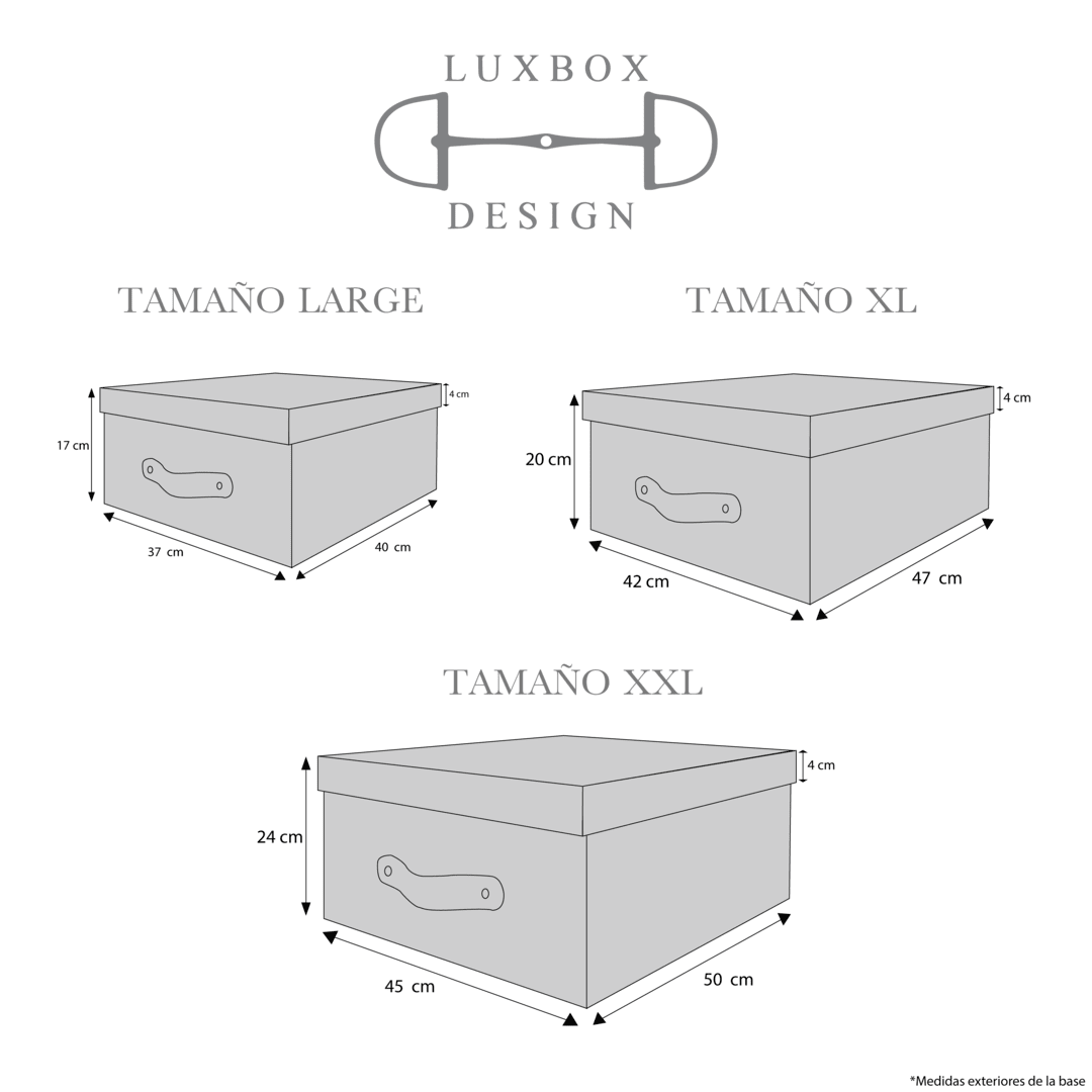 Pairs Caja Decorativa Organizadora Roja Soft Touch 2 piezas - Luxbox Design