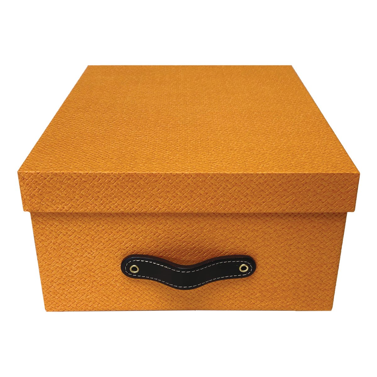 Cajas Organizadoras Decorativas Knitted Naranja Kit de 4 Piezas - Luxbox Design