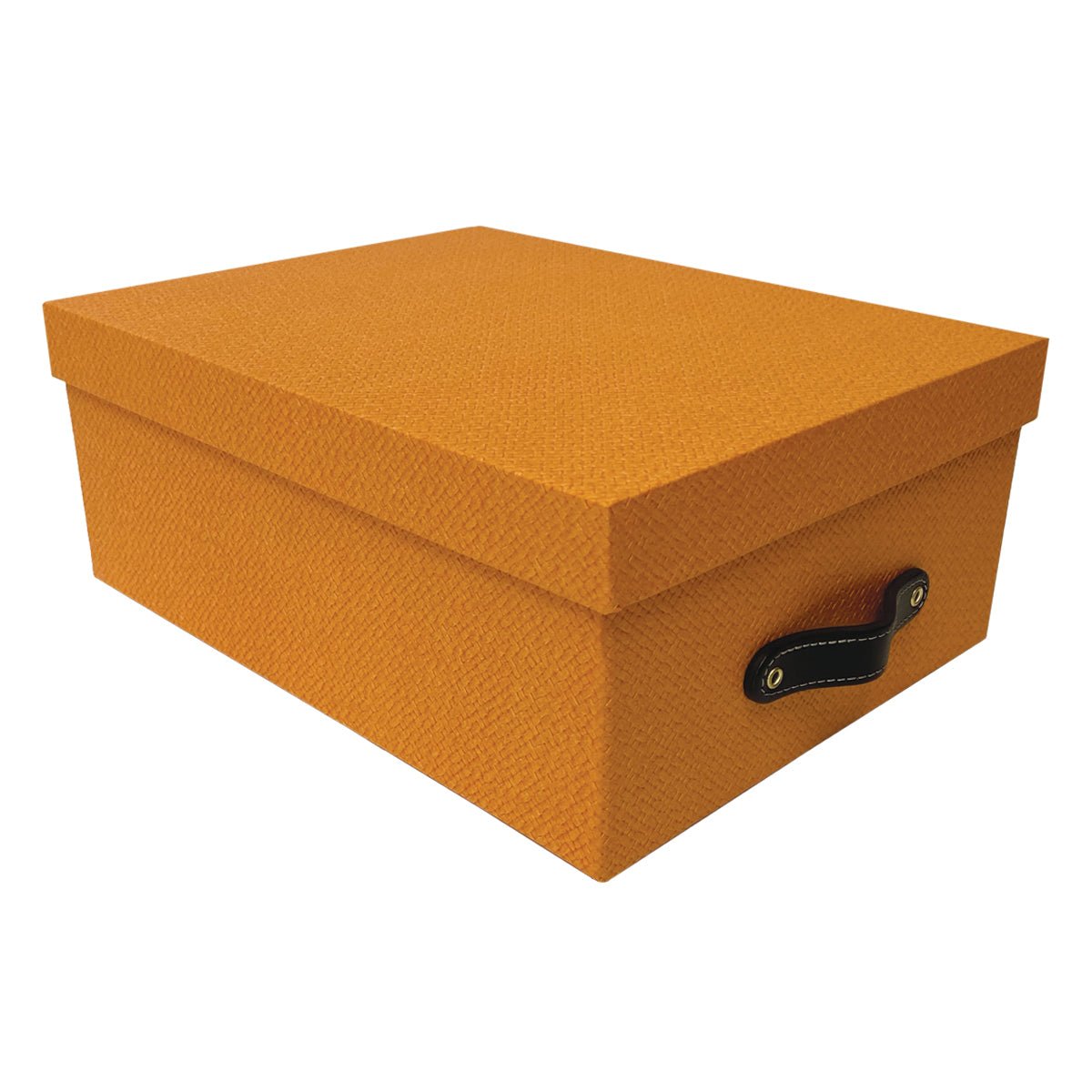 Cajas Organizadoras Decorativas Knitted Naranja Kit de 4 Piezas - Luxbox Design