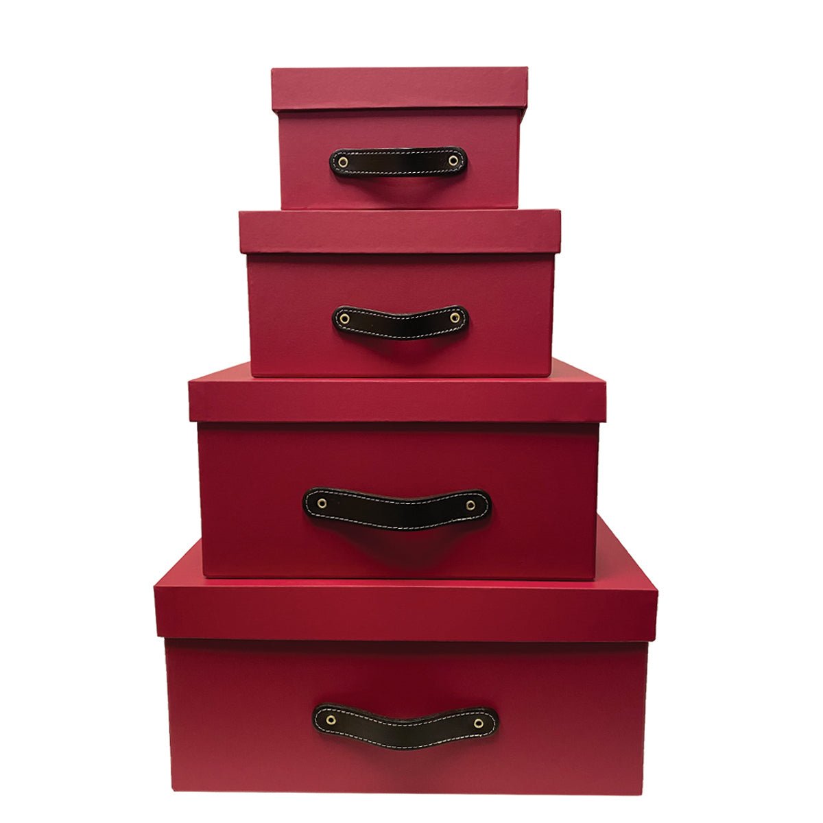 Cajas Organizadoras Decorativas Rojo Soft Touch - Luxbox Design