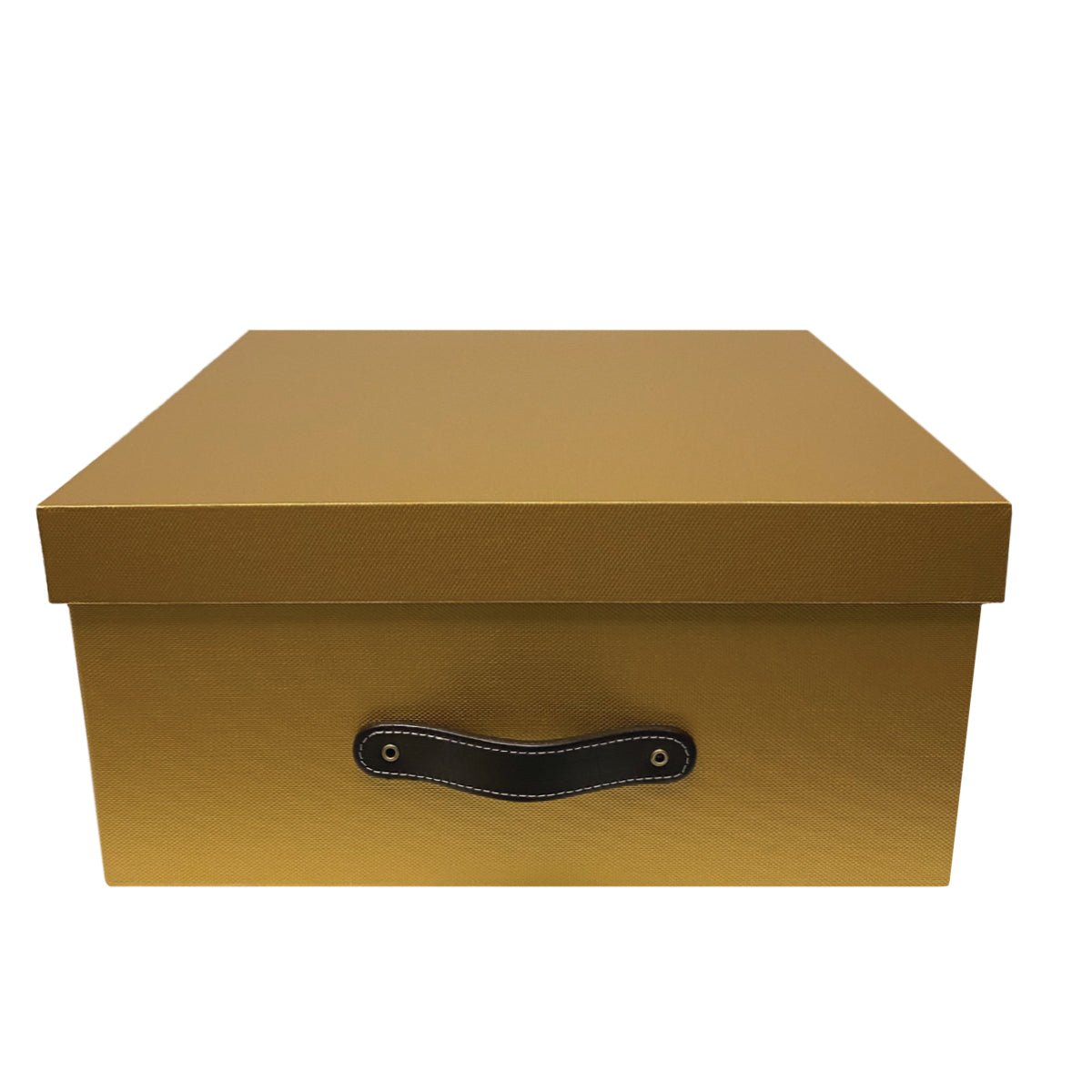 Cajas Organizadoras Decorativas Textura Metálica Dorada - Luxbox Design