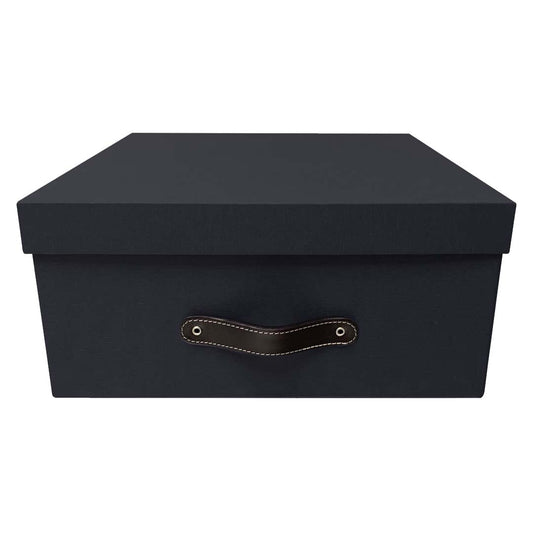 Pairs Caja Decorativa Organizadora Negro Texturizado 2 piezas - Luxbox Design