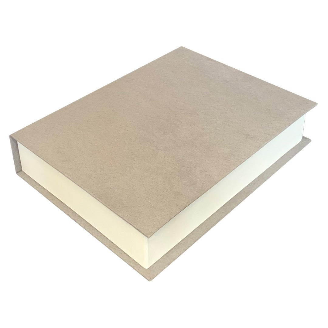 Par de Libros Decorativos color Gris Oscuro con cierre imantado - Luxbox Design