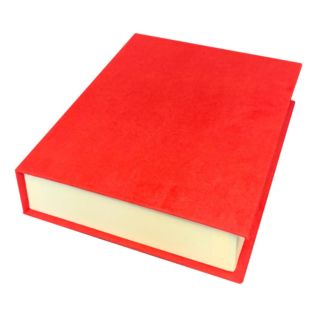 Par de Libros Decorativos color Rojo con cierre imantado - Luxbox Design