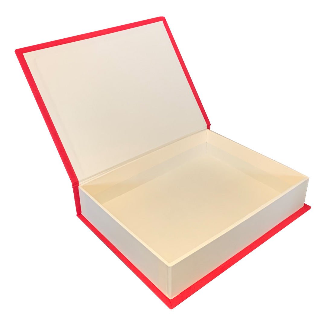 Par de Libros Decorativos color Rojo con cierre imantado - Luxbox Design